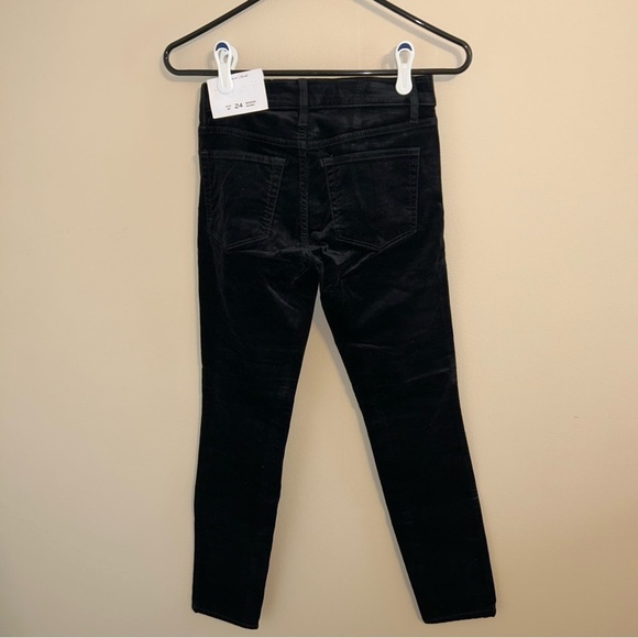 NWT LOFT Black Velvet Modern Skinny Jeans - Picture 3 of 4